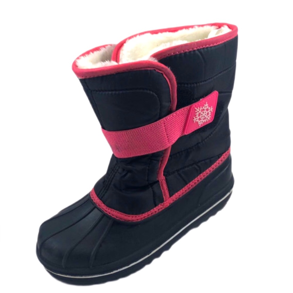 Place Unisex Black/Neon Winter Boots Size 2